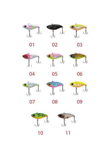 Pela Vib Uv Sinking 55mm Vibration Lure 13gr Maket Balık