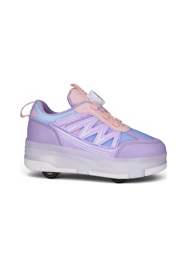 Tuğba Ortopedi Çocuk Kol Saati Hediyeli Işıklı Tekerlekli Sneaker Lila