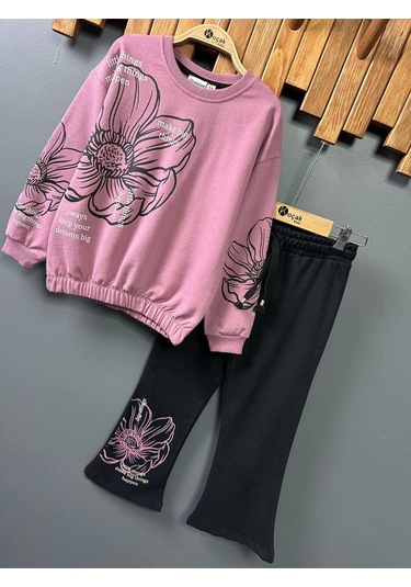 Kız Çocuk İspanyol Paca 2'li Takım Pembe