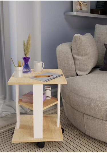 El-ma Kare Şekilinde Kafe Tabletı 137689413 Sombra Meşe