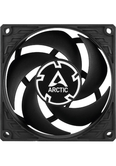 Arctic P8 Pwm Pst 80Mm Siyah Kanat Siyah Çerçeve Kasa Fan