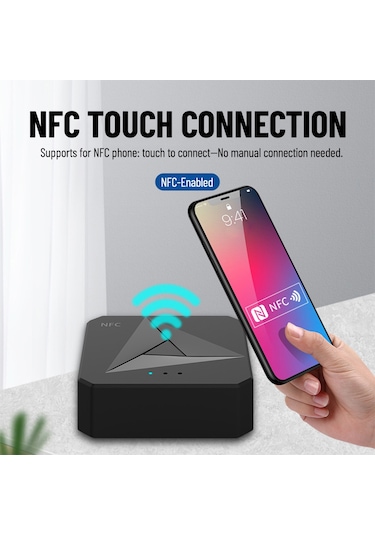 Suofeng Nfc Destekli Bluetooth 5.0 Araç Ve Ev Ses Sistemi Alıcı Verici - Aux/rca Bağlantılı 112 Karakter