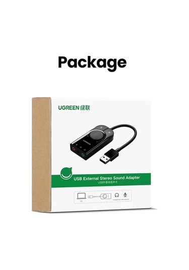 Ebitda Ugreen 50599 Usb Ses Adaptörü 3.5mm Mic 1m, Harici Ses Kartı, Trrs Ctıa Destekli
