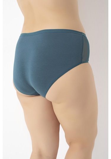 Kadın Büyük Beden Dantelli 4'lü Paket Külot Asorti-2 C4t0n5o408 001