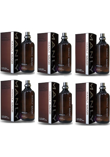 Manly Savor Erkek Parfüm EDC 6 x 125 ML