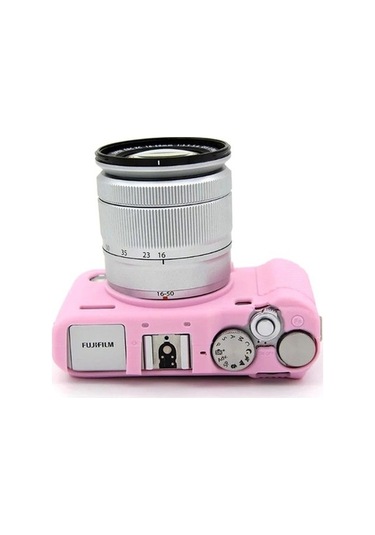 Pazly Fujifilm Xa3/xa10/xa5/xa20 Yumuşak Silikon Kılıf - Çizilmez Pembe Kamera Kapağı
