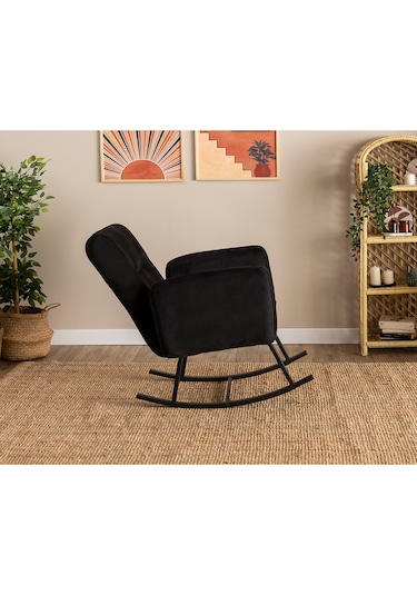 Pafu Kono Tv / Dinlenme / Baba / Emzirme Koltuğu Sallanan Sandalye - Siyah