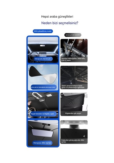 Novahub Araç Ön Cam Güneşlik - Renkli 140x70 Cm 140 70cm