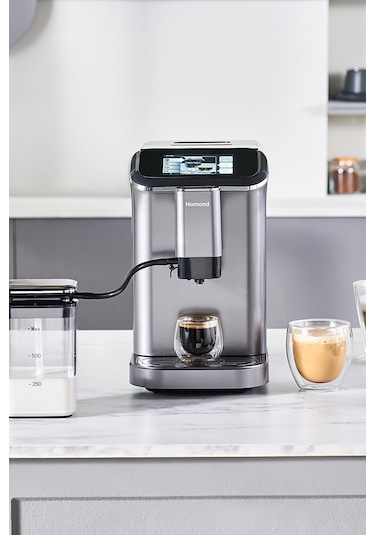 Homend Coffeebreak 5008H Kahve Öğütücülü Dokunmatik Ekranlı Full Otomatik Espresso Makinesi
