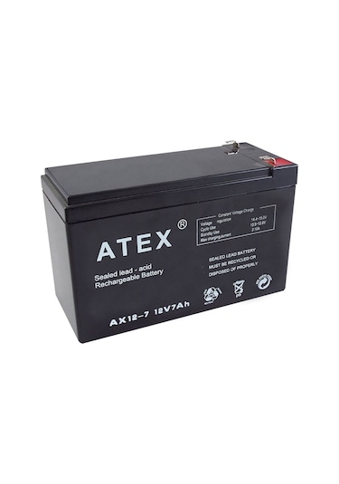 Atex Plus 12V 7Ah Bakımsız Kuru Akü