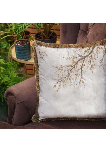 Gold Mini Flowers Kadife Yastık Dolgu Boncuk Elyaf, Uluslararası Yıkama Ve Solmama Sertifikası Çok Renkli