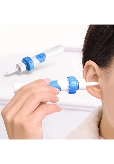 Elmpaly Beyaz Kulak Kirı Temizleme Seti Elektrikli Vakum Kulak Temizleyici Taşınabilir
