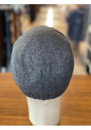 İngiliz London Model Kaşe Kumaş Kasket Şapka Gri