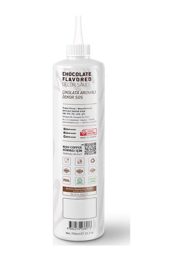 Nish Çikolata Aromalı Dekor Sos 750 Gr