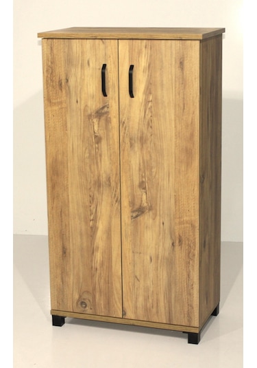 2 Kapaklı Raflı Ayakkabılık Çam