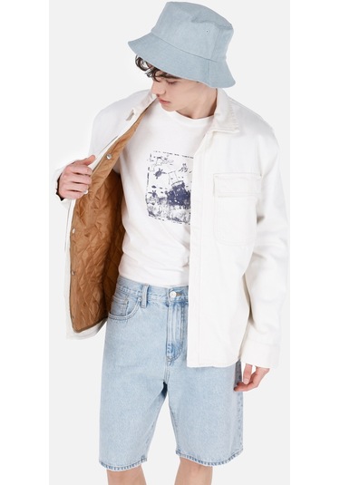 Colins Denım Erkek Ceket Cl1069564 Q1.v1 Dn09147 Beyaz