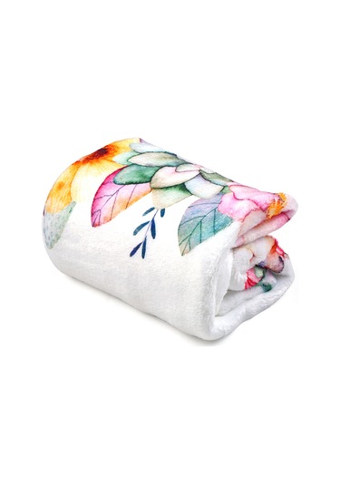 Neevoyu Bebekler İçin Aylık Gelişim İzleyici Flannel Battaniye - Fotoğraf Çekim Dekoru Unicorn Desenli Çok Renkli