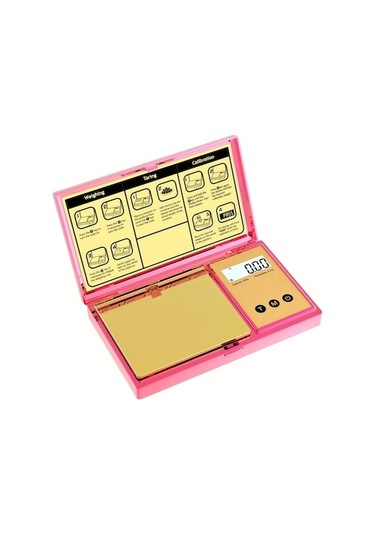 Fastbuy Pembe Altın Titanyum Kaplama Dream011 Dijital Terazi 200g 0.01g Cep Terazisi Gradyan Renkli Lcd Ekran 6 Birim Takı T Pembe