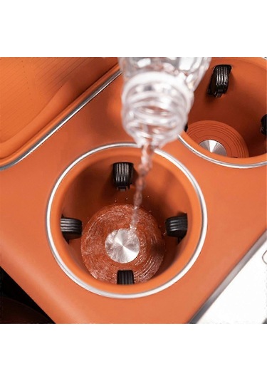 Lixiang L7 2022 2023 İç Mekan Modifikasyon Aksesuarları İçin Araç Arka Su Bardağı Silikon Pedi Turuncu