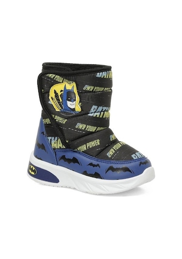 Batman Mavıla Lacivert-siyah Cırtlı Kürklü Erkek Çocuk Kar Botu Lacivert