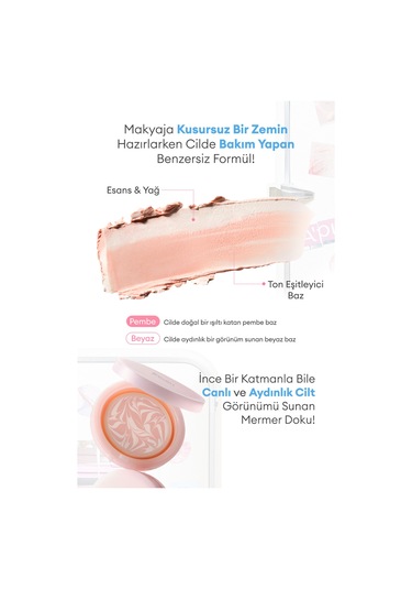 Ton Eşitleyici Aydınlatıcı & Nemlendirici Makyaj Bazı Cushion A'pıeu Waterlock Skin Care Primer Pink