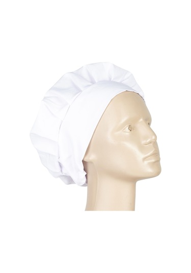 Aşçı Şapkası Mantar Tipi Beyaz Unısex
