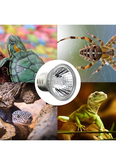 Sones Uva+uvb Tam Spektrumlu Güneş Sürüngen Lambası Kertenkele Işık Kaplumbağa Basking Lambası, Özellikler: 25w