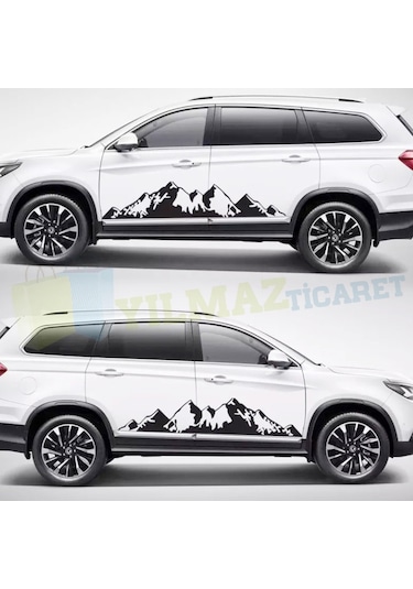 Dağ Karavan Çekme Off Road Oto Sticker Yapıştırma Etiket 1 Çift