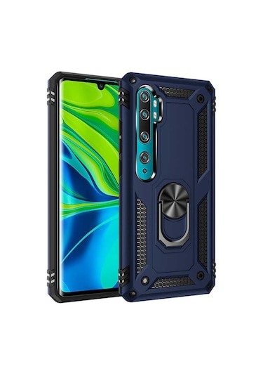 Xiaomi Mi Note 10 Pro Yüzüklü Standli Vega Kilif Ekran Koruyucu 510330644