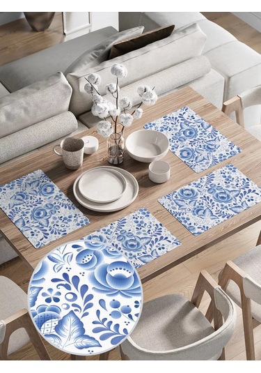 Joyarty Tabak Altlıklar "seramik Gjej" 30x46 Cm 134549850 Mavi