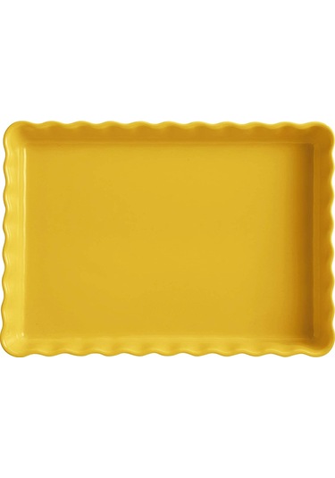 Emile Henry Tart-Börek Fırın Kabı 33 x 24 cm Mat Sarı/Provence Ye Mat Sarı