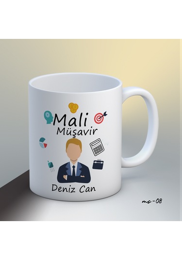 Kişiye Özel Mali Müşavir Temalı Kupa Bardak Beyaz