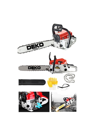Deko Turkey DKT52BZ 52cc 4.3HP Benzinli Motorlu Testere Bıçkı Makinesi