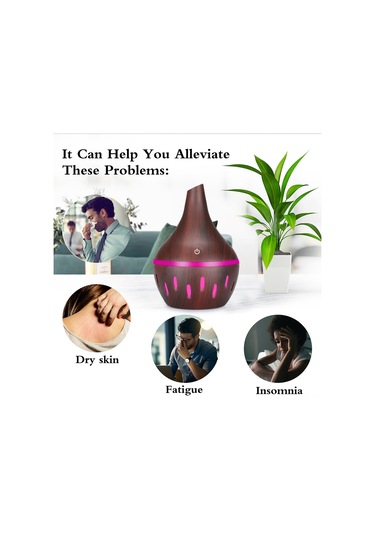 Aubyhe Gcvizuso 300ml Usb Aromaterapi Dağıtıcı: Led Gece Lambalı, Sessiz İşlemli, Ev/ofis Uyumlu Nemlendirici Ve Parfüm Dağıtıcı