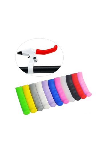 Reedark Silikon Fren Kolu Koruması - Kaymazsız Fren Kolu Kılıfı - Dağ Bisikleti Fren Kolu Koruması Kırmızı