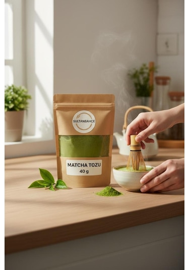 Matcha Tozu 40 Gr %100 Saf Doğal Matcha Premium Yeşil Çay Tozu