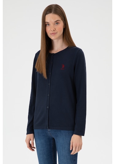 U.s. Polo Assn. Kadın Lacivert Hırka Triko 50313624-vr033 Lacivert