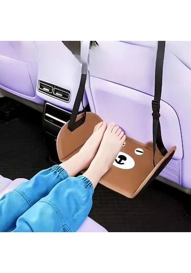 Elmpaly Araç Ayak Dinlenme Platformu, Ayaklık, 46x24.5cm Kahverengi, Konfor Ve Stil