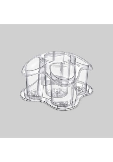 Papatya Masa Üstü Kaşıklık Şeffaf Royaleks-e227 Asorti