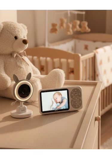 Gece Görüşlü Bebek Telsizi Besleme Hatırlatıcılı Lcd Ekran