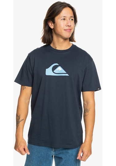 Quiksilver Comp Logo Erkek Tişört Eqyzt07658-17726 Lacivert