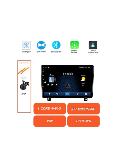 Opel Astra H 2006-2013 için Multimedya Radyo Teyp Uste Takılan