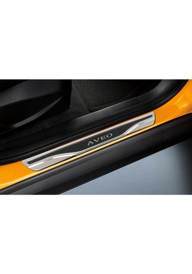 Chevrolet Aveo 4 Prç. Iç Kapı Eşiği Krom Karbon