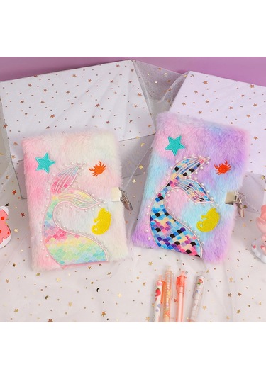 2 Adet A5 Karikatür Denizkızı Kuyruklu Defter Çocuk Hediye Seti