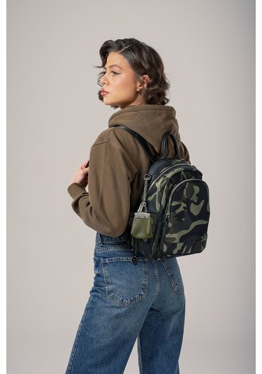 Ççs Kadın Sırt Çantası Ccs18023 Kamuflaj Kamuflaj