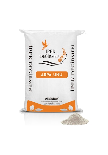 İpek Değirmen Doğal Arpa Unu Taş Değirmende Öğütülmüş Köy Unu 5 KG