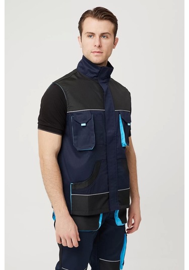 Dayanıklı İş Yeleği Çok Cepli Alaska Outdoor Yelek Nefes Alabilir Fonksiyonel Tasarım Lacivert-siyah-turkuaz Dayanıklı İş Yeleği Çok Cepli Alaska Outdoor Yelek Nefes Alabilir Fonksiyonel Tasarım Lacivert-siyah-turkuaz
