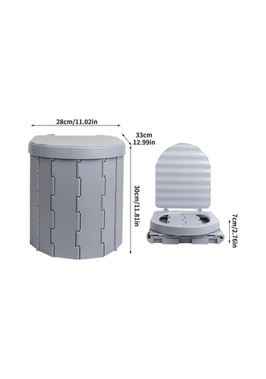 Madfox Madfox Bi-pot Katlanır Portatif Kamp Tuvaleti Wc 001