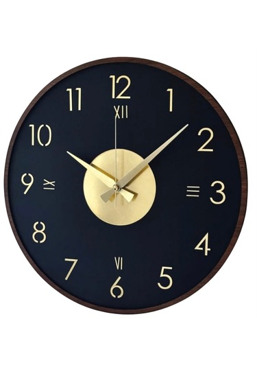 Modern Tasarımıyla Göz Alıcı Duvar Saati No:102 Siyah