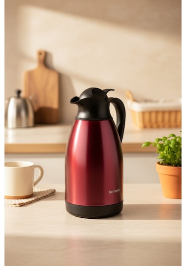 Bernardo Grandio Çelik Termos Bordo 2 Litre Bordo